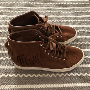 Suede Fringe Vans